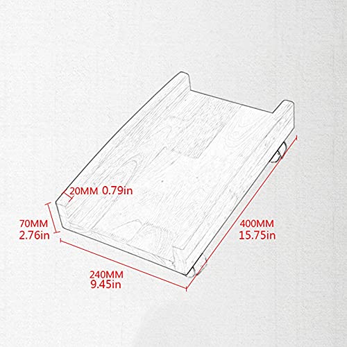 Soporte para CPU de Madera Maciza de Caucho para Computadora de Escritorio Base y Rack Pequeño miniatura 2