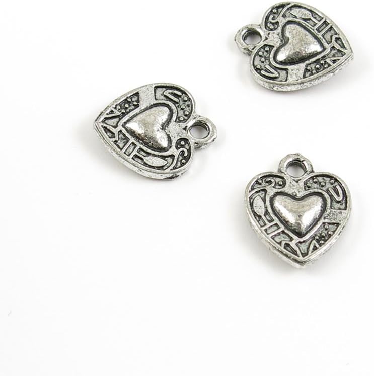 370x Ancient Silver Fashion Jewelry Making Charms 12995 Peach Heart Wholesale Supplies Pendant Craft DIY Vintage Alloys Necklace Bulk Supply Findings Accessoires
