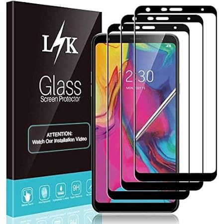 Amazon Com 3 Pack Lϟk Screen Protector Compatible For Lg Stylo 5 Lg Stylo 5 Plus Lg Stylo 5x Full Cover Easy Installation Bubble Free Black