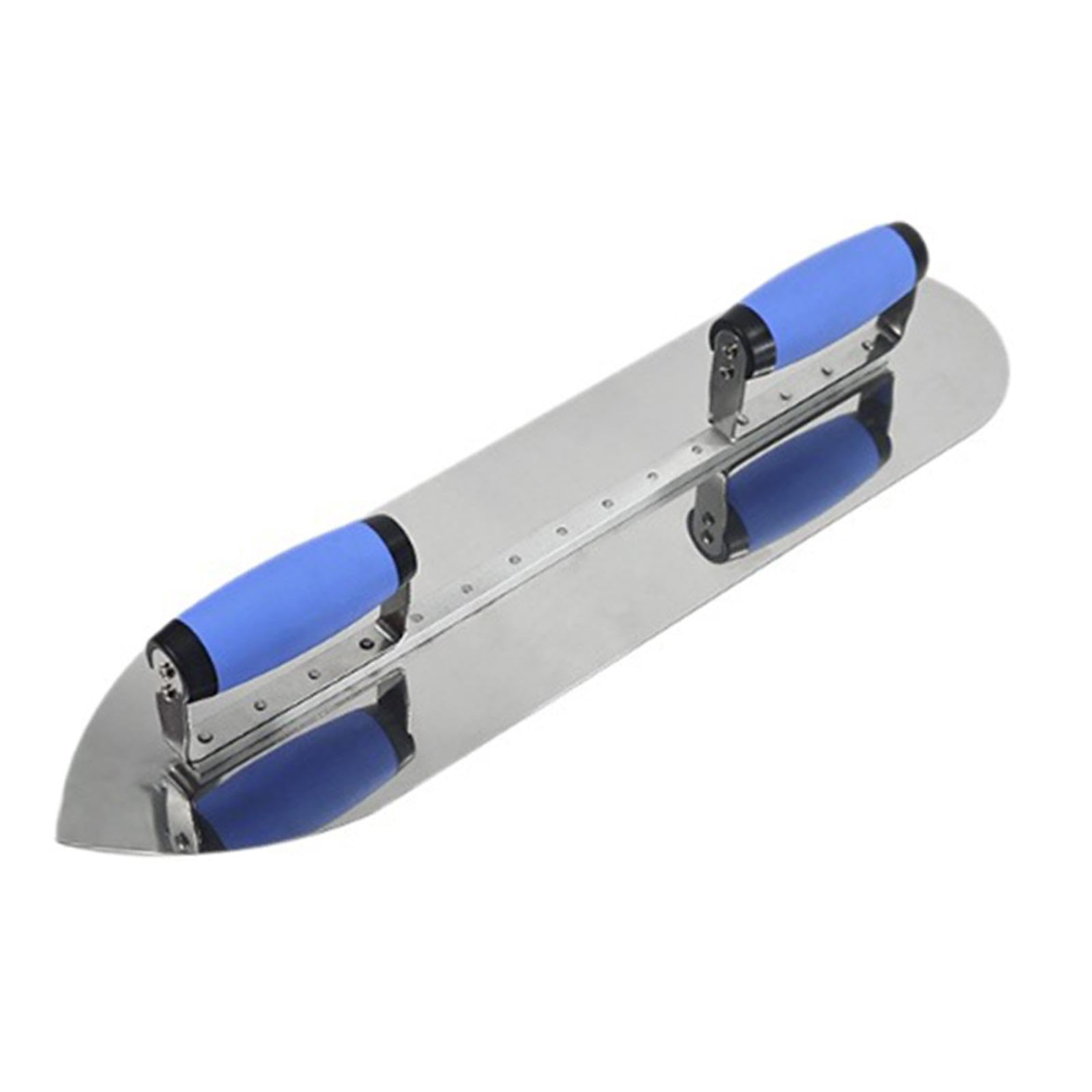 Frattazzo a Doppia Impugnatura Attrezzo per Intonacare con Ampie E Manici Comodi per Finiture E Applicazione Veloce Su Superfici Estese a, 20in Round Pointed