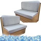 Dulepax RV Dinette Cushion Covers, Replacement Camper Cushions Cover, Cool Feeling Stretchable RV Dinette Seat Covers, Summer Cushion Slipcovers for Trailer Including 2 Backrest Cover & 2 Bench Cover