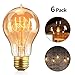 Produktbild Vintage Glühbirne E27, KIPIDA Edison Glühbirne A19 Antike Leuchtmittel 40W Tungsten Filament Dekoratives Glühbirne 220V Dimmbare Retro Beleuchtung für Restaurant Haus Café Bar usw Haus Dekoration