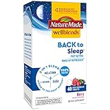 Nature Made Wellblends Back to Sleep, Melatonin 1 mg, L-theanine, and GABA, Sleep Supplement, 40...