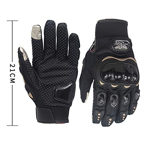 Luvas de motocicleta masculinas e femininas à prova d'água, dedos de tela sensível ao toque e palma