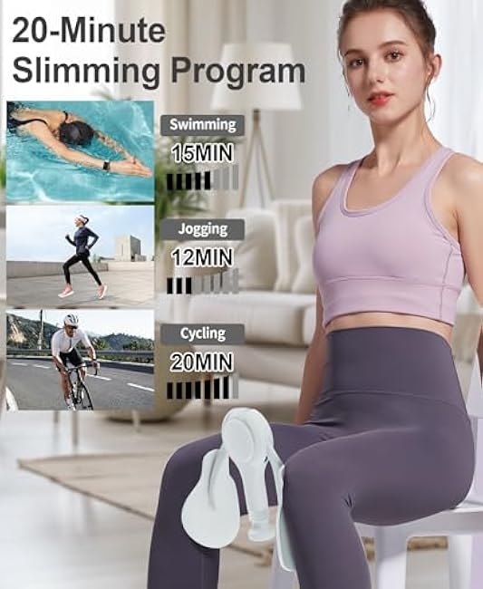 Inner Thigh Exerciser for Women, Adjustable Pelvic Floor Muscle Exercise Devices, Arm Workout for Men and Women, 360¡ã Hand-Crank Forearm Trainer