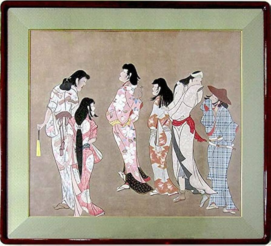 Amazon.co.jp: 復刻浮世絵『重要文化財 湯女図』木版画 人物画