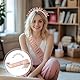 Geburtstag Krone Mädchen Schärpe glitzernde geburtstags schärpe birthday girlSchärpe krone mädchen für Frauen Feiern Party Abschlussball Happy Birthday-Deko für Geburtstagsparty Vorräte-Roségold