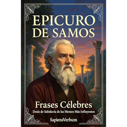 Epicuro de Samos Frases C&eacute;lebres Audiolibro Por Sapiens Verbum arte de portada