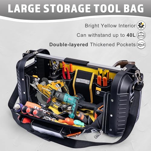 MARUTAI 61cm (24-inch) Spacious Open-Top Tool Bag with Weatherproof Cover - Image 2
