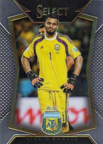 Sergio Romero trading card (Goalkeeper, Argentina Soccer Futbol) 2015 Prizm Chrome #66