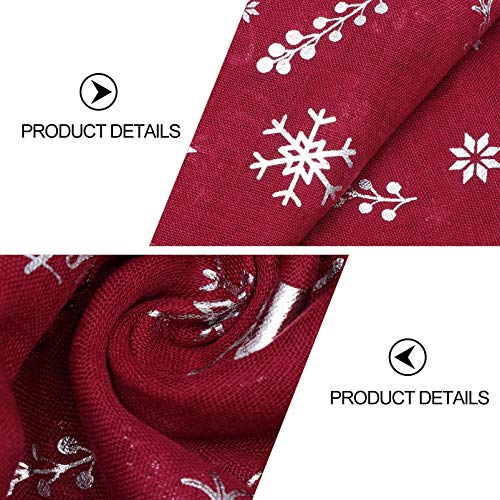 KESYOO Natal Embrulhar Cachecol Poliéster Impressão Alce Floco de Neve Xale Cachecol Inverno Pescoço