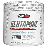EHP Labs L Glutamine Powder Amino Acids - L-Glutamine Supplement for Gut Health (500g) Improves Muscle Recovery, Focus & Concentration - 100 Servings