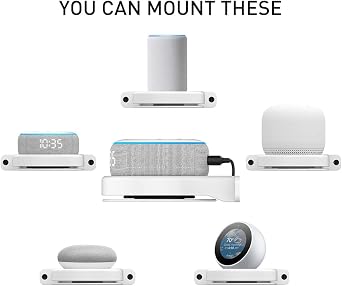 DD96 for Amazon Echo Dot 3rd / 4th / 5th Holder Wall Mount Echo Dot 3rd Stand Holder Accessories, Amazon Echo Dot 3rd / 4th / 5th Speaker Accessory Rack (1 Piece, White)