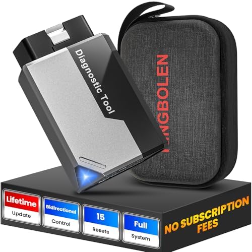 OBD2 Diagnosegerät Auto KINGBOLEN EDIAG Elite Alle System Scanner,Auto Auslesegerät mit 15 Resets und Aktiver Test, Diagnosegerät Bluetooth für iPhone & Android,FCA und Can FD,Lebe