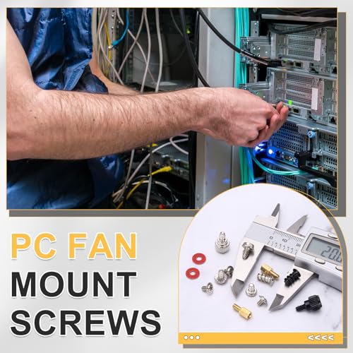 Tornillos de ventilador de policarbonato y acero para reparación de PC 5