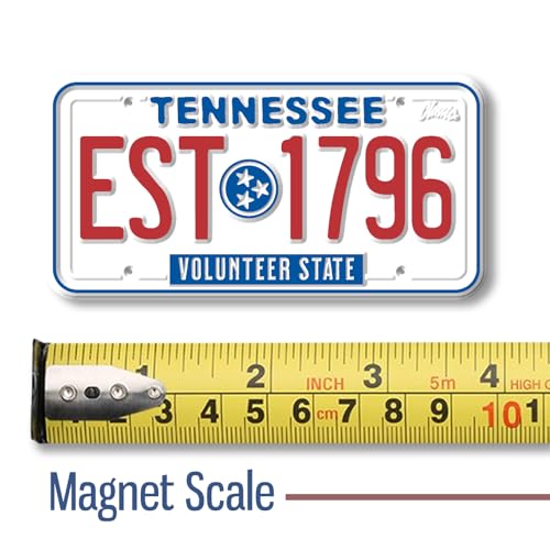 Imán decorativo Tennessee 1.9" x 3.8" de goma flexible miniatura 2