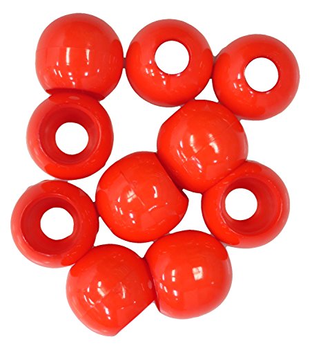 NASKA プラループエンド 15mm 10個入り Col.15 赤 P-15