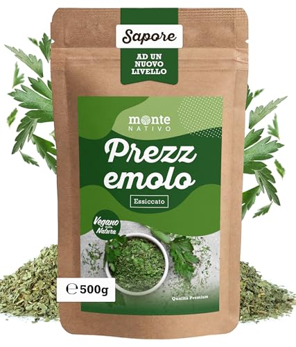 Prezzemolo essiccato Monte Nativo (500g) - Prezzemolo surgelato per Zuppe, Stufati e Condimenti - Erbe essiccate di prima Qualità - Spezia