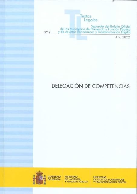Portada de Delegación de competencias