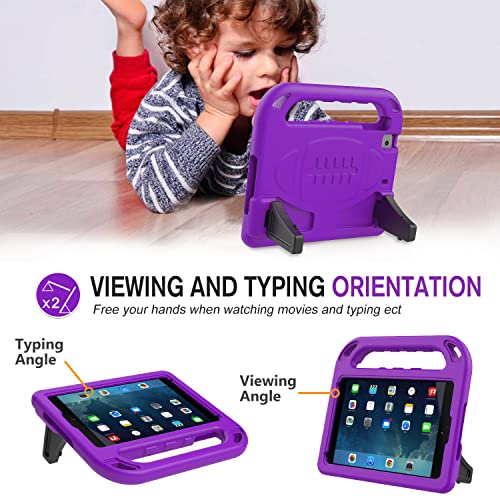 Ledniceker Kids Case For Ipad Mini 1 2 3 4 5 - Light Weight Shock Proof Handle Friendly Convertible Stand Kids Case For Ipad Mini, Mini 5 (2019), Mini 4, Ipad Mini 3Rd Gen, Mini 2 - Purple #TOP5