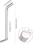 2 Pcs Élimination des ordures Outil de clé Allen Compatible avec InSinkErator Élimination des ordures pour unjam évier de cuisine Alimentation des ordures