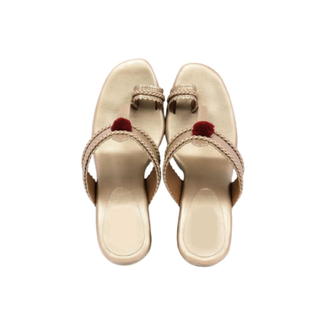Saagah Womens Free Leather Golden Cruelty Heeled Sandals (SG-KC-85-14-42) (B0CCJQCBP5) Amazon Price History, Amazon Price Tracker