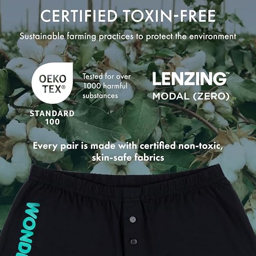 Wonderballs Sport Boxer Underwear for Men - Ultra-Soft & Breathable Pima Cotton & Modal Blend Athletic Underwear Boxer Shorts3