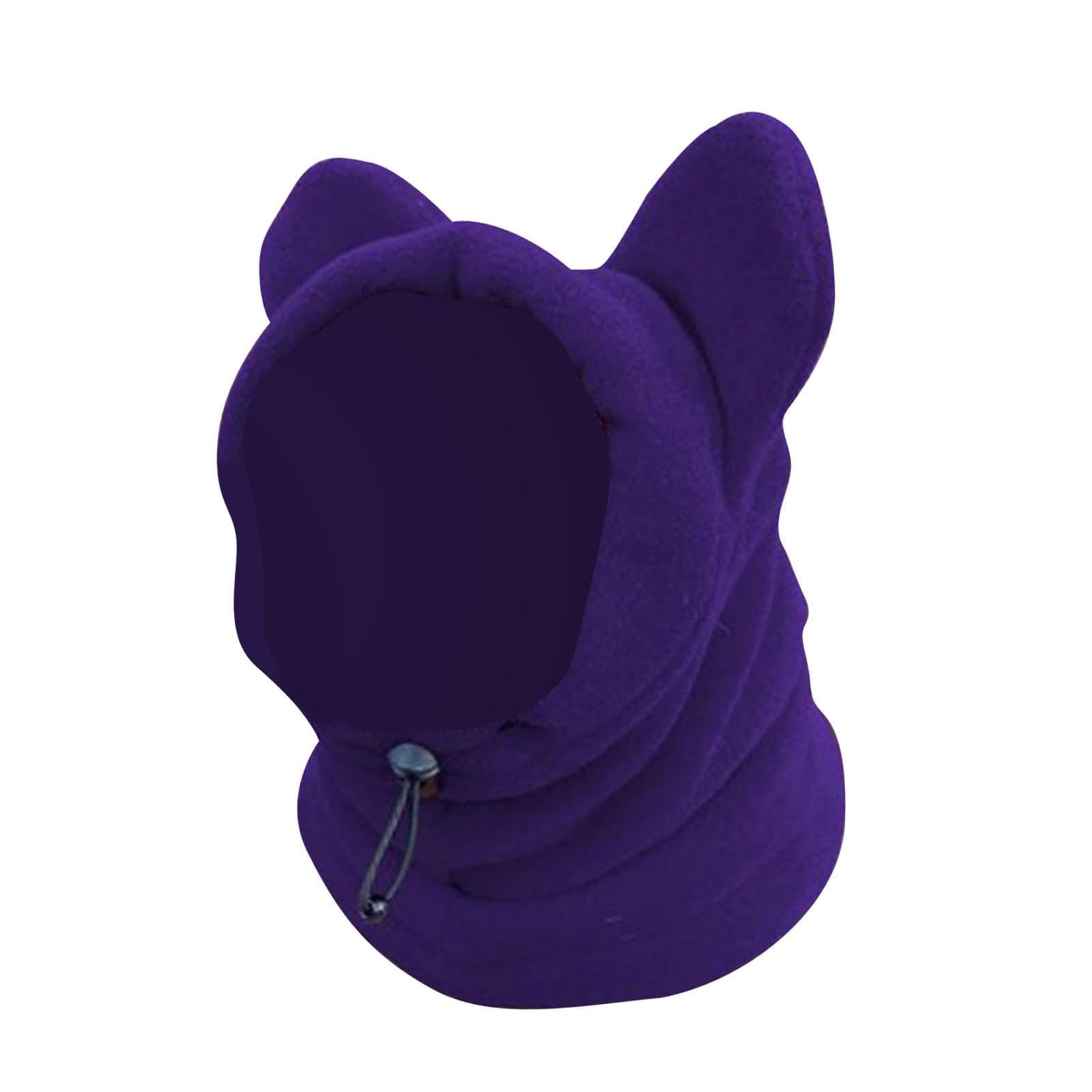 Dog Beanie | Thickened Dog Hood Winter Warm Hat | Windproof Polar Fleece Dogs Warm Hat | Adjustable Washable Head Wrap For Small Medium Animal Winter Training