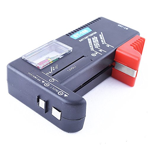 REY Comprobador Analógico de Pilas y Baterías BT-168, Tester Universal de Carga