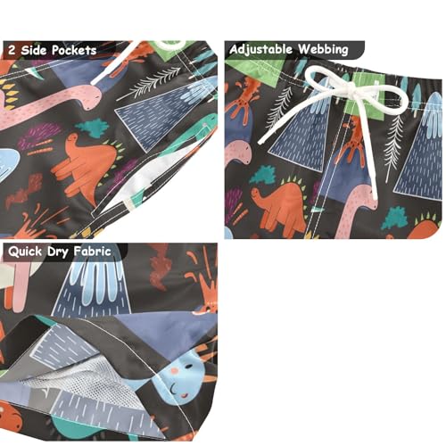 Swimming Shorts for Boys, Swimwear for Toddler Boys 2t, Cute Dinosaurs3