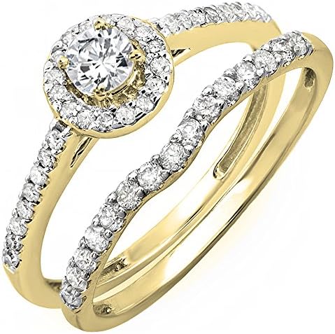 Dazzlingrock Collection - Anillo de compromiso para mujer, oro de...