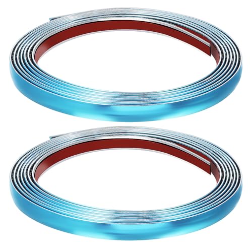 Moldura exterior de coche cromada autoadhesiva Baluue de 12 mm flexible 2
