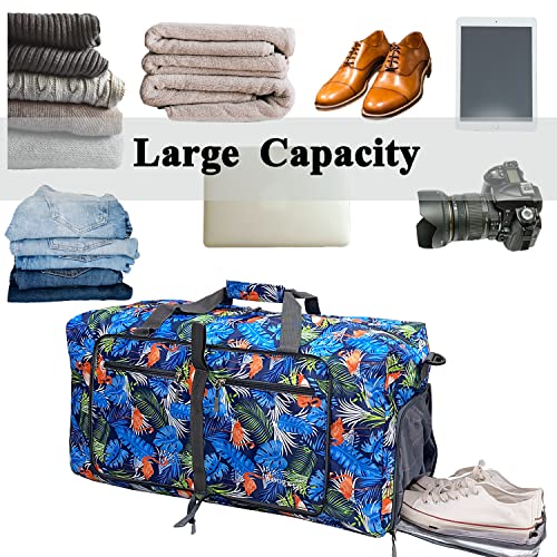 Image of Woogwin Travel Duffel Bag Large Foldable Waterproof Overnight Bag for Beach Swim Bags Pool Sports Gym