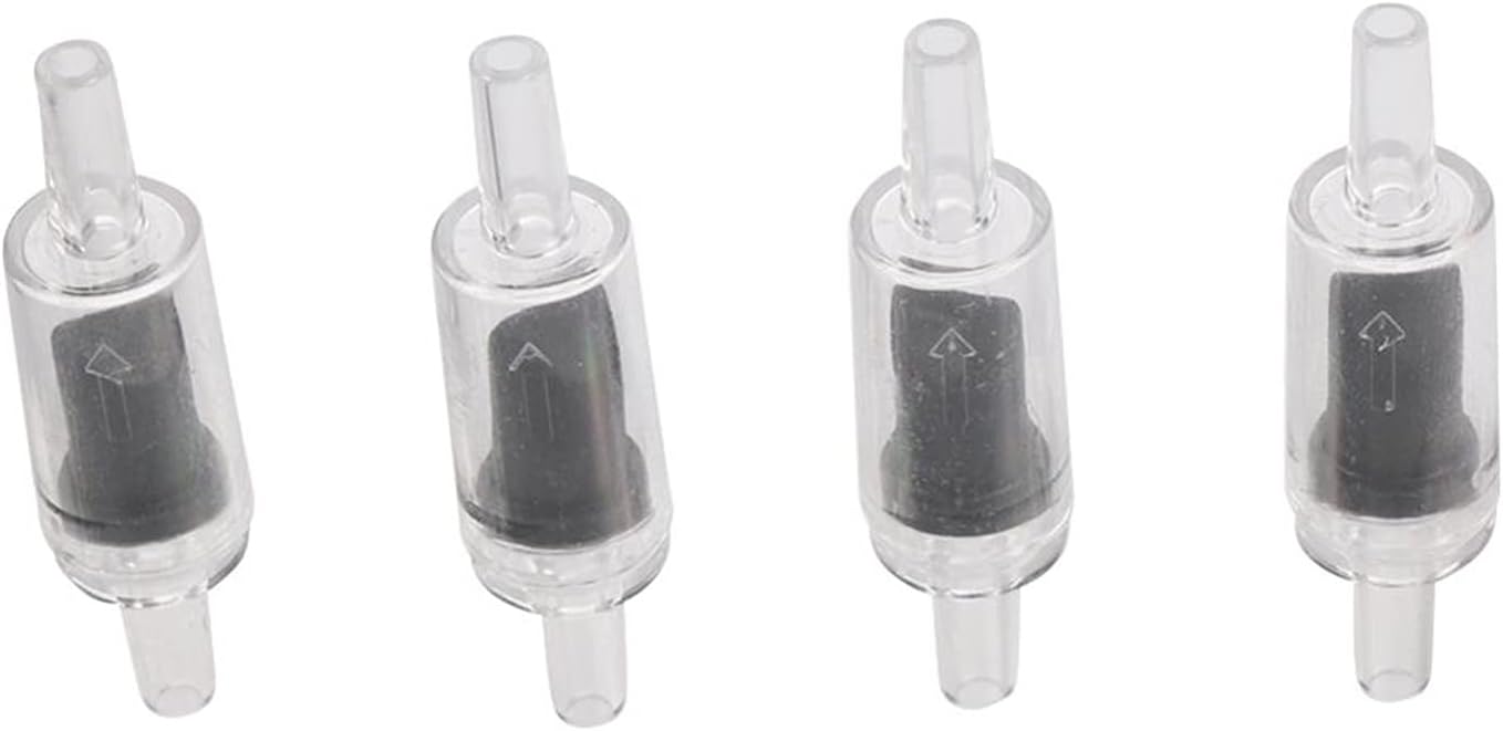 Spray Water Connection 300 Pcs One-way Check Valve Aquarium Air Pump Accessories Compatible With 5mm Tracheal Water Pump Accessories (Color : Black)