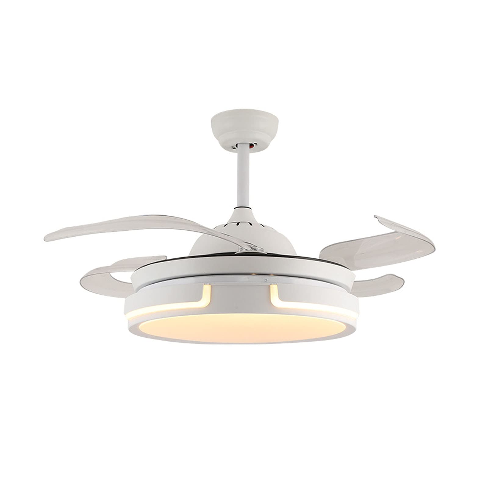 Ventilateur de plafond de 20 pouces avec 3 couleurs de lumière et 6 vitesses réglables