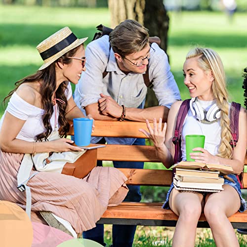 Eccliy 72 Pcs Children Cups Kids Cups 8 Oz Plastic Cups Reusable Cups Unbreakable Plastic Drinking Cups Tumblers For Kids Children, Dishwasher Safe, 6 Colors #TOP5