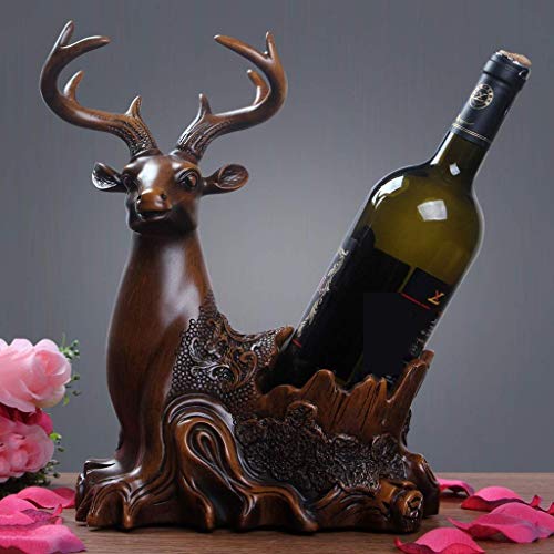 Soporte para botellas de vino de resina decorativo miniatura 7