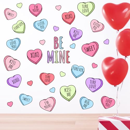Vinilos decorativos Mfault Día de San Valentín 12x35 in