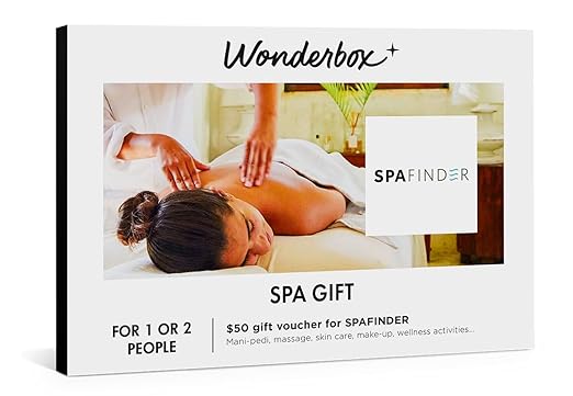Wonderbox – Original Gift Idea - Experience Gift – Spa Gift - Spa Finder Voucher - For 1 or 2 people – Relaxing gift