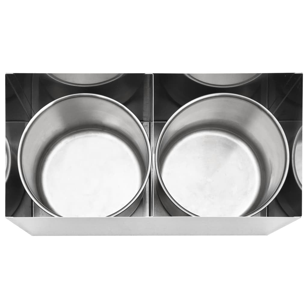 vidaXL Saucenspender Gastro Gastronomie Pumpspender Senfspender Dosierspender Soßenspender Ketchupspender Mayo Spender Edelstahl 2x3,5L