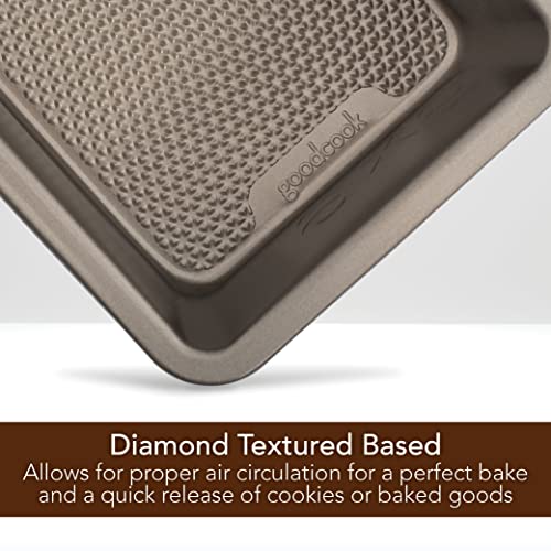 Goodcook-Aluminized-Steel-Diamond-Infused-Non-Stick-Coated-Textured-Bakeware-Loaf-Pan-champagne-pewter Goodcook Aluminized Steel Diamond Infused Non Stick Coated Textured Bakeware Loaf Pan champagne pewter
