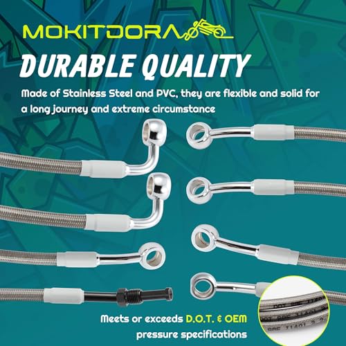 Cables de embrague para Harley Road King y líneas de freno 14-16 pulgadas ABS 5