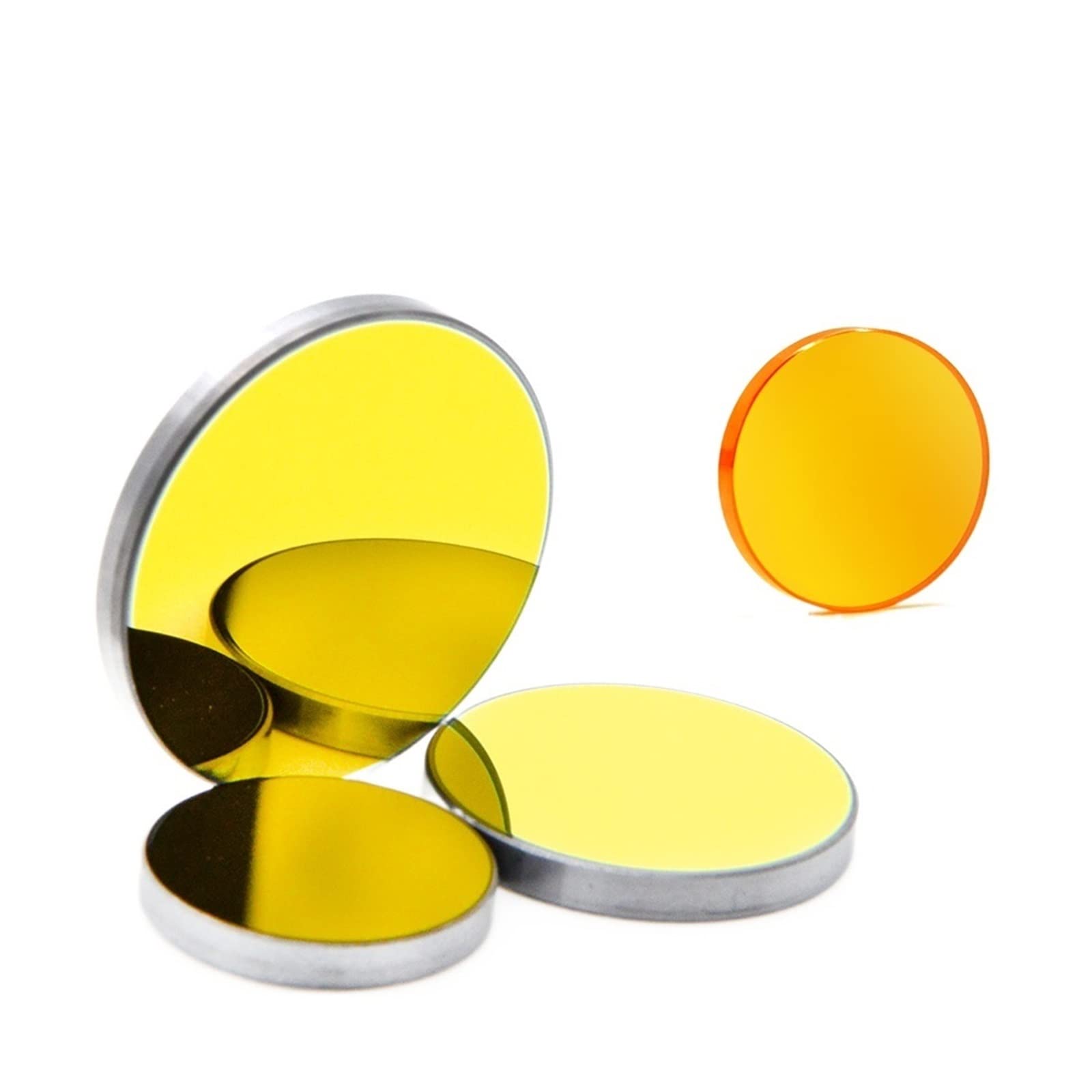 CO2 ZnSe Lens Dia.18 19.05 20mm 3Pcs Si Reflective Mirror or Mo Mirror for Co2 Laser Engraving and Cutting Machine(Mo 20x3mm 3Pcs,12MM 1PCS_76.2MM)