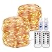 Produktbild 2er LED Lichterketten, 12M 120 LED 8 Modi USB betriebene Kupferdraht Lichterketten Wasserdicht mit ferngesteuerten Außen Innen Lichterketten für Schlafzimmer, Party, Zimmer, Hochzeit, Weihnachten