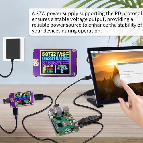 Image of GeeekPi 27W Power Supply for Raspberry Pi 5, PD Adapter USB C Power Adapter for Raspberry Pi 5 16GB /8GB /4GB /2GB