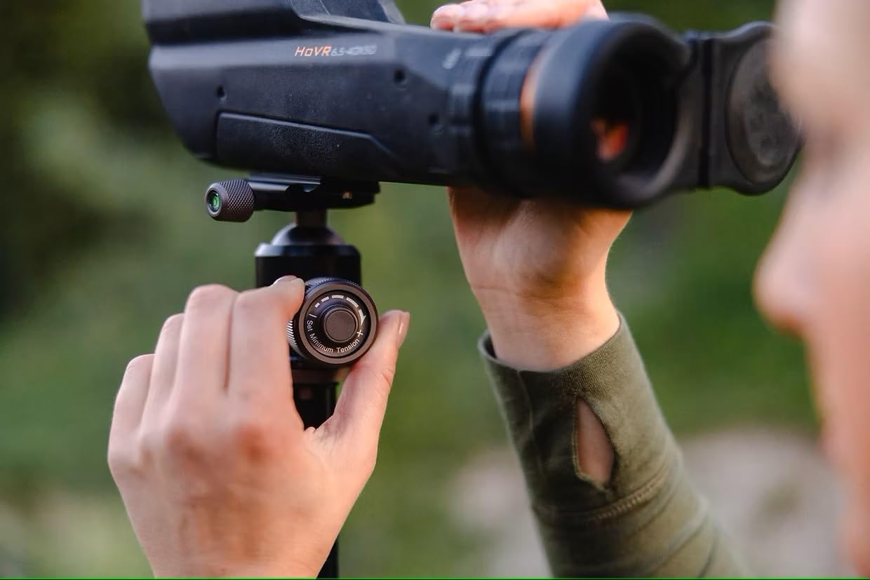 Aziak Equipment Frontcountry Ball Head Tripod for glassing, Photography, and Shooting