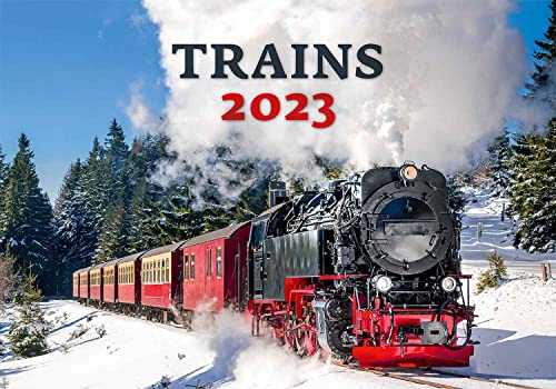 Trains Trains Loks N157 Calendrier mural 2023 45 x 31 cm Cover