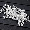 LEEQBCR 1Pcs Mariée Peigne Femme Perle Bijoux Bijoux Cheveux Mariée Peigne Mariage Élégant Bijoux de tête #2