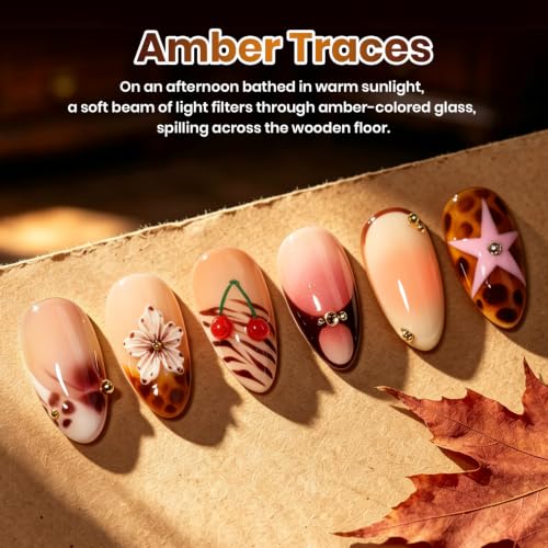 Image of Beetles Blooming Gel Polish Set, 5 Colors Fall Gel Polish