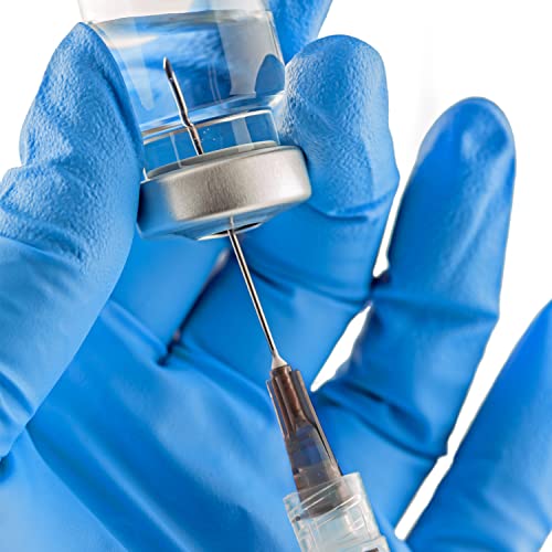 Image of 100 Pack 5ml 22Ga Plastic Syringe with Measurement for Scientific Labs and Industrial Dispensing, Disposable Individually Wrapped (100, 5ml-22Ga)